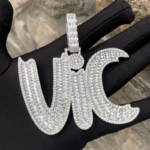 Custom Moissanite Letter Pendant – Unique Creative Design Necklace