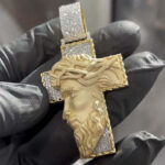 Engaging Moissanite 3D Jesus Cross Pendant – Unique Religious Jewelry