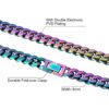 Men’s 8mm Rainbow Miami Cuban Link Chain – Stylish and Durable Jewelry