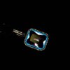 Luminous Gemstone Moissanite Pendant – Iridescent Glow-in-the-Dark Oil Drop Design