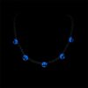 Stunning 5mm Blue Moissanite Tennis Chain in White Gold – Luminous Cold Face Design