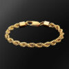 Stylish 6mm Gold Rope Bracelet for Men and Women – Durable and Trendy Jewelry