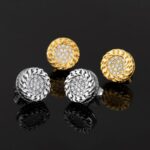 High-Quality Moissanite Lightning Round Stud Earrings – Sparkling Luxury