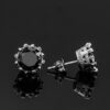 Stunning Black Round Cut Moissanite Stud Earrings – Perfect for Any Occasion