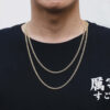 “Stylish 3mm Gold Micro Cuban Link Chain Necklace for Men & Women”