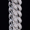 Men’s 12mm Iced Out Moissanite Cuban Link Bracelet | Luxury Sparkle