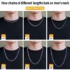 Men’s 8mm Rainbow Miami Cuban Link Chain – Stylish and Durable Jewelry