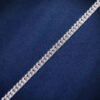 Stunning 8mm White Gold Moissanite Cuban Link Chain for Ultimate Elegance