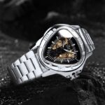 Triangular Skeleton Mechanical Sports Watch – Automatic Movement & Unique Design