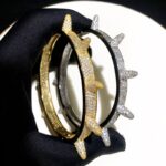 Stunning Moissanite Iced Spike Bangle Bracelet – Elegant Luxury Jewelry