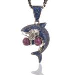 Moissanite Shark Pendant – Stylish Hip Hop Boxing Jewelry for Men