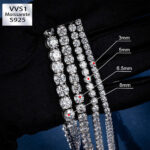 S925 Men’s Moissanite Tennis Bracelet – Elegant & Durable Jewelry