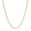 Stunning 3mm Gold Iced Crystal Tennis Chain Necklace for Enhanced Style