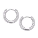 Sparkling Moissanite Iced Hoop Earrings | Dazzling Jewelry for Every Occasion