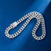 Limited Time Offer: 12mm White Gold Iced Moissanite Miami Cuban Chain