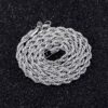 Durable 4mm Stainless Steel Rope Chain – Perfect for Jewelry Making and Craft Projects