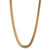 18K Gold Finish Franco Box Chain – Durable 5mm Link Necklace for Stylish Elegance