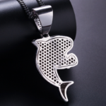 Moissanite Shark Pendant – Stylish Hip Hop Boxing Jewelry for Men