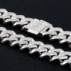 Men’s 12mm Iced Out Moissanite Cuban Link Bracelet | Luxury Sparkle