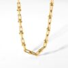 “Stylish Gold Horseshoe Chain Necklace – Lucky Charm Jewelry for Women”