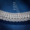 Luxurious 925 Sterling Silver Moissanite Tennis Chain – Sparkling Elegance