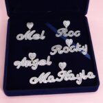 Custom Moissanite Alphabet Pendant – Personalized Stitching Jewelry Combination