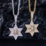 “Stunning Rotatable Star of David Pendant Necklace – Unique Jewish Jewelry”