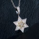 “Stunning Rotatable Star of David Pendant Necklace – Unique Jewish Jewelry”