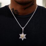 “Stunning Rotatable Star of David Pendant Necklace – Unique Jewish Jewelry”