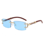 Stylish Personalized Rimless Cut Edge Sunglasses for Ultimate UV Protection