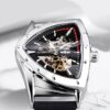 Luminous Triangle Sport Automatic Mechanical Watch – Transparent Design