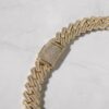 19mm Gold Baguette Moissanite Diamond Chain Necklace | Stylish Miami Jewelry