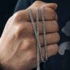 “Durable 3mm Stainless Steel Cuban Chain Necklace for Men & Women”