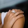 “Stunning Emerald Cut Diamond Engagement Ring – Elegance & Brilliance”