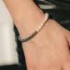 Elegant White Gold Pearl Bead Bracelet – Luxurious Jewelry Accessory