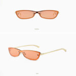 Chic Small Frame Sunglasses for Women | Trendy One-Piece Design