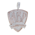 Moissanite Letter Shield Pendant – Stylish ABP ALLBOUIPAPER Jewelry