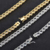 Stunning 6mm Moissanite Diamond Tennis Chain Necklace for Elegant Style