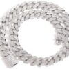 15mm Moissanite T-Square Ice-Out Diamond Cuban Link Chain – Luxury Jewelry