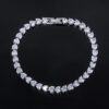 5mm Heart-Shaped Moissanite Tennis Bracelet – Elegant Jewelry Gift