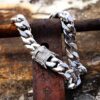 10mm 18K White Gold Miami Cuban Link Bracelet with Moissanite Accents