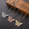 Elegant Butterfly Pendant Necklace for Women – Delicate Silver Jewelry