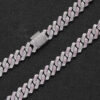 13MM Moissanite Diamond-Studded Cuban Link Bracelet – Elegant Luxury Jewelry