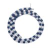 5mm Moissanite White & Blue Tennis Chain Necklace in White Gold – Stunning Iced Design