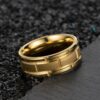 Stylish Men’s Gold Titanium Steel Band – Durable, Lightweight Jewelry