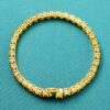 Stunning 5mm Yellow Moissanite Tennis Bracelet – Luxury Gold Design