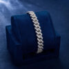 10MM Moissanite Diamond Prong Set Cuban Link Bracelet for Elegant Style