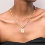 Gold Initial Medallion Letter Pendant Necklace – Personalize Your Style