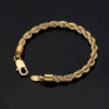 Stylish 6mm Gold Rope Bracelet for Men and Women – Durable and Trendy Jewelry