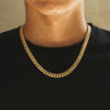 Men’s 18K Gold 8mm Cuban Link Chain – Stylish & Durable Jewelry